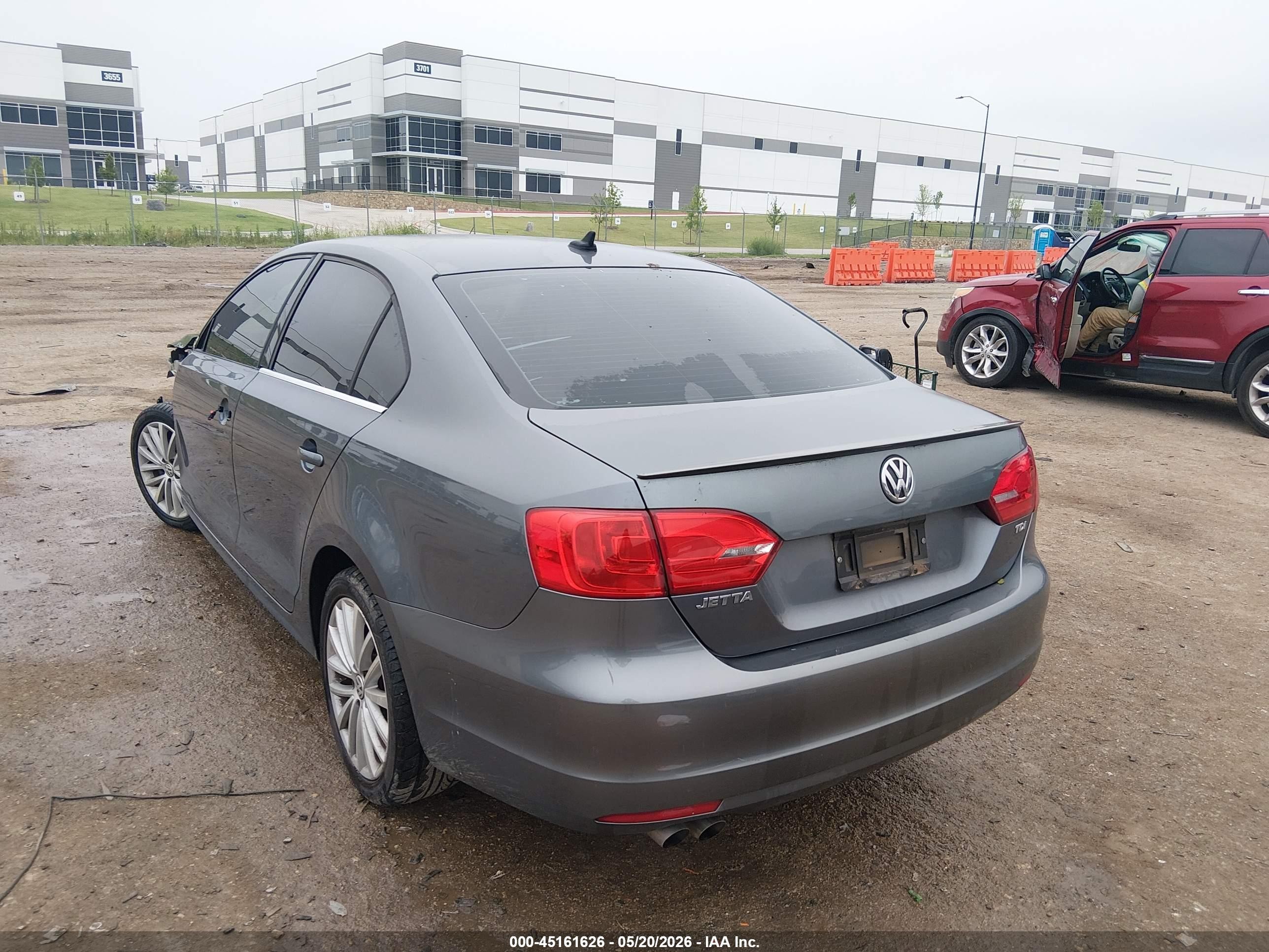 2014 Volkswagen Jetta 2.0l Tdi Gray vin: 3VWLL7AJ4EM380109