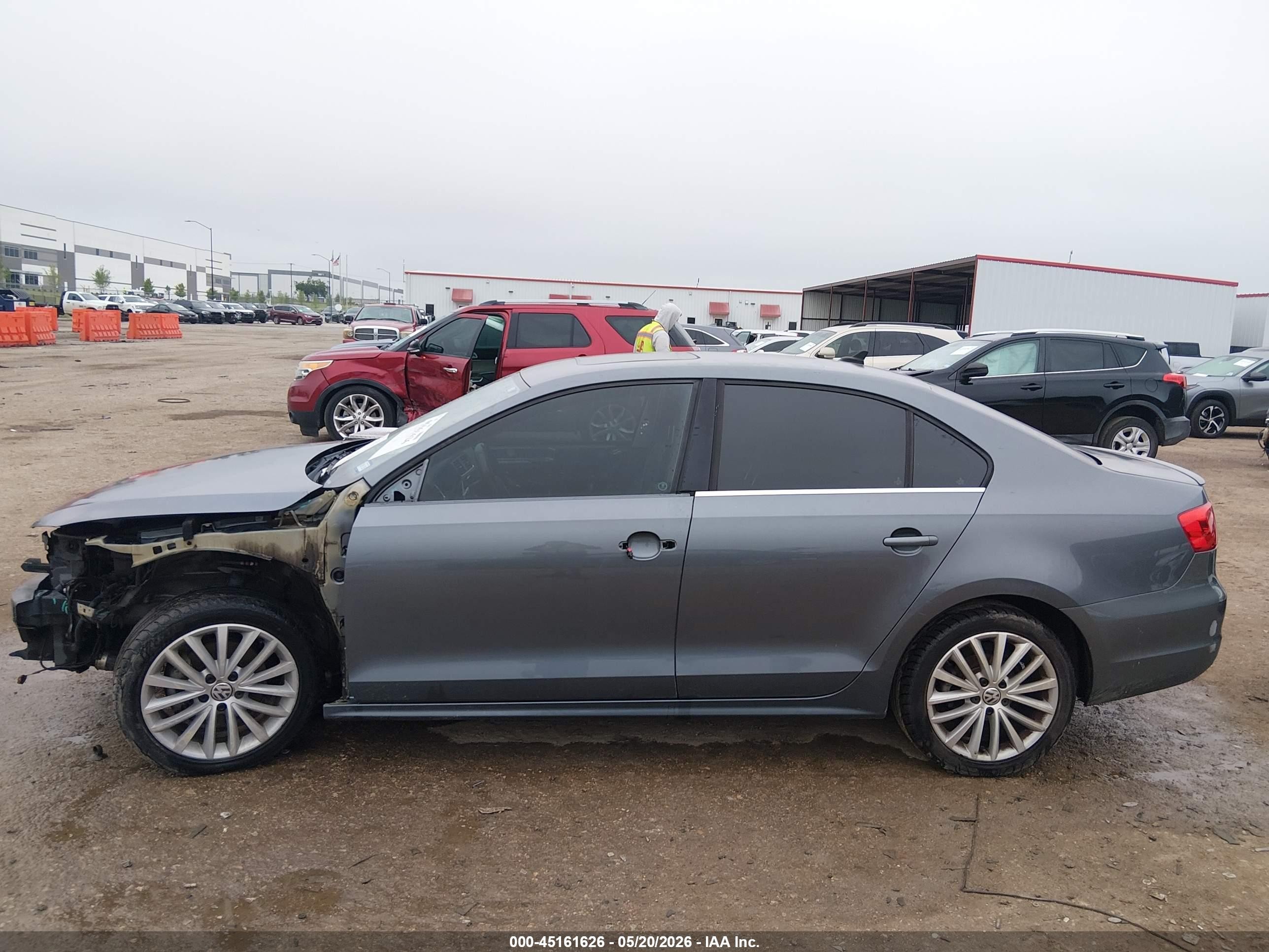 2014 Volkswagen Jetta 2.0l Tdi Gray vin: 3VWLL7AJ4EM380109