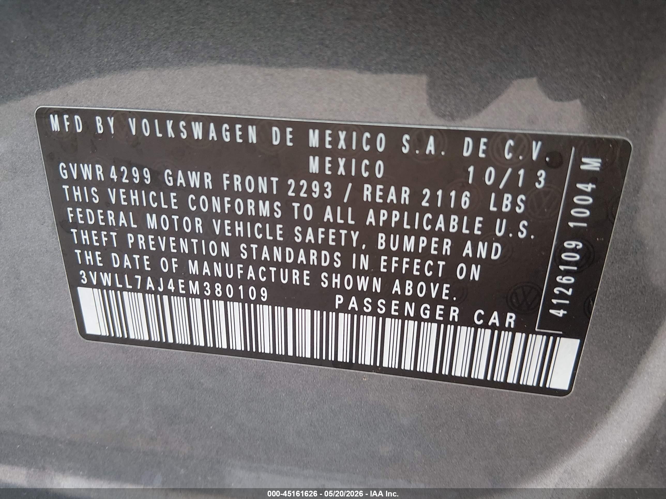 2014 Volkswagen Jetta 2.0l Tdi Gray vin: 3VWLL7AJ4EM380109