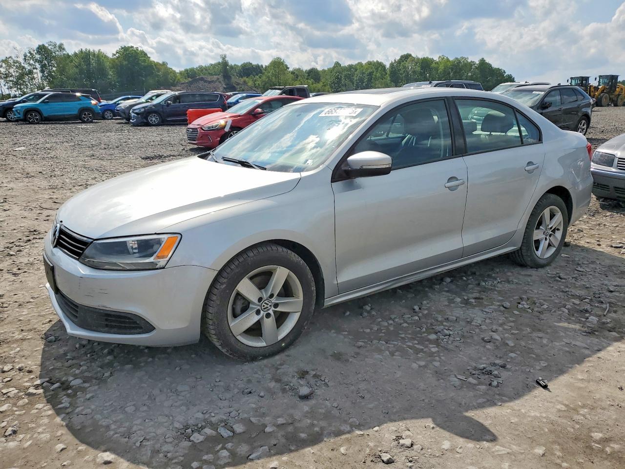 2012 Volkswagen Jetta Tdi Silver vin: 3VWLL7AJ5CM004323