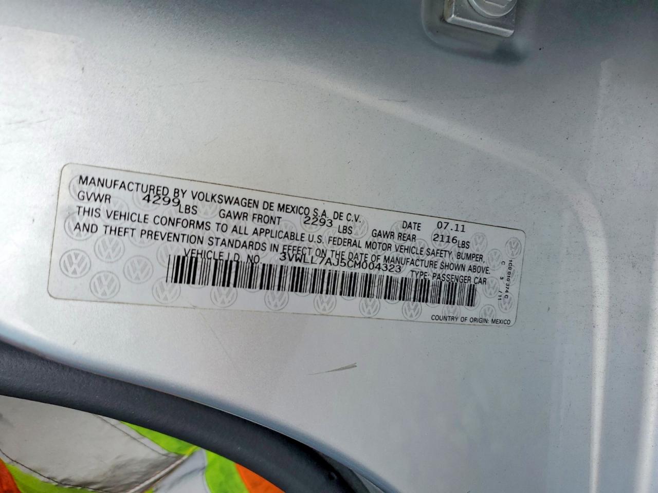 2012 Volkswagen Jetta Tdi Silver vin: 3VWLL7AJ5CM004323