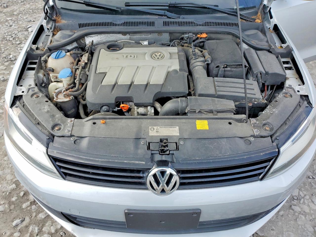 2012 Volkswagen Jetta Tdi Silver vin: 3VWLL7AJ5CM004323
