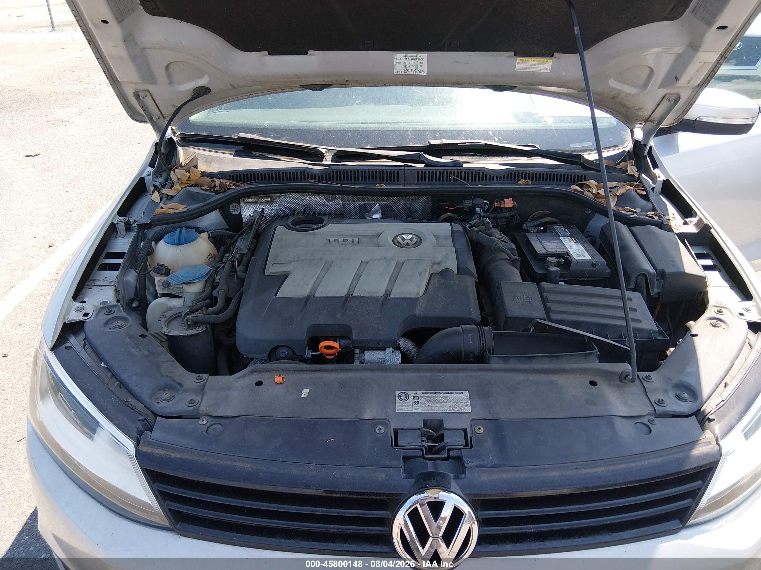 2012 Volkswagen Jetta 2.0l Tdi Silver vin: 3VWLL7AJ5CM012552