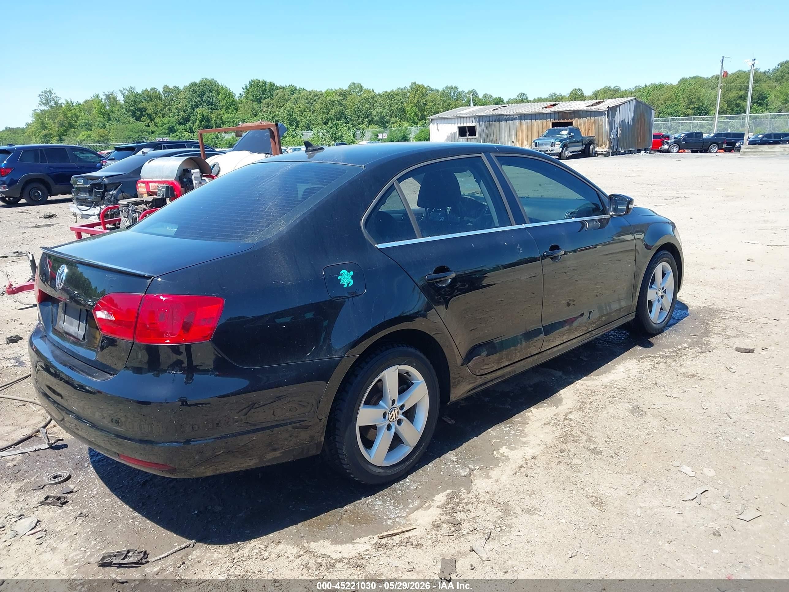 2012 Volkswagen Jetta 2.0l Tdi Black vin: 3VWLL7AJ5CM038701