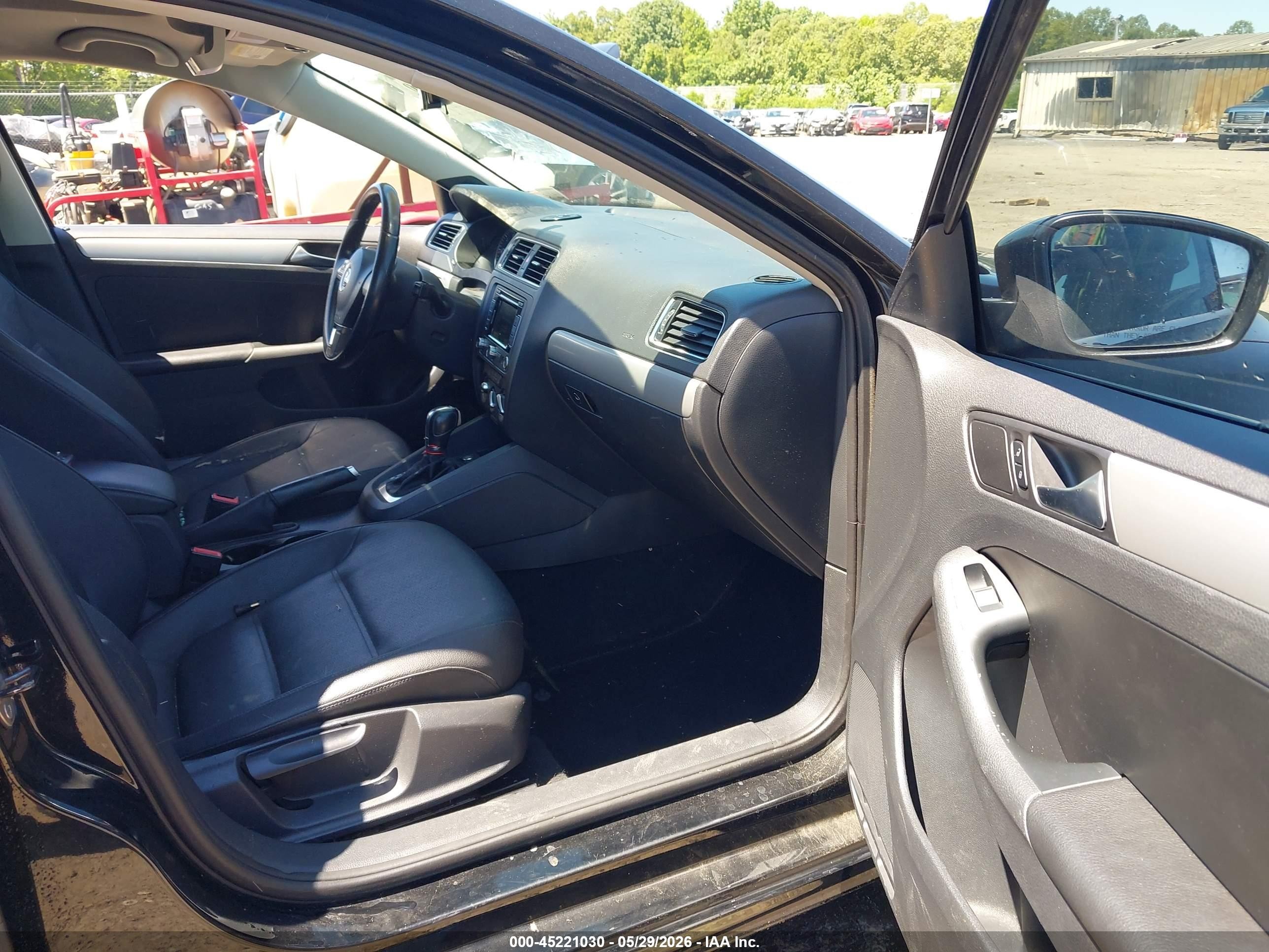 2012 Volkswagen Jetta 2.0l Tdi Black vin: 3VWLL7AJ5CM038701