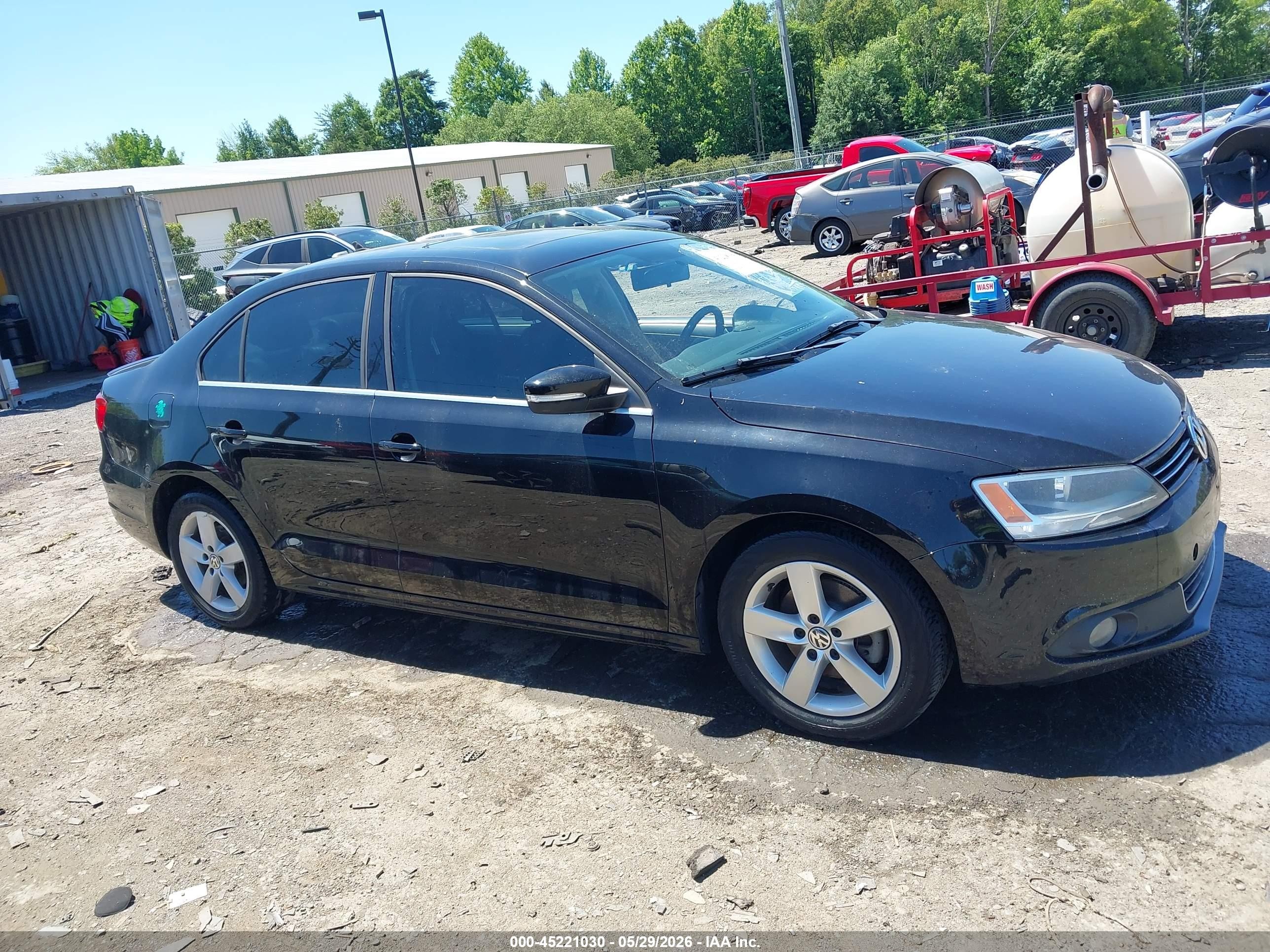 2012 Volkswagen Jetta 2.0l Tdi Black vin: 3VWLL7AJ5CM038701