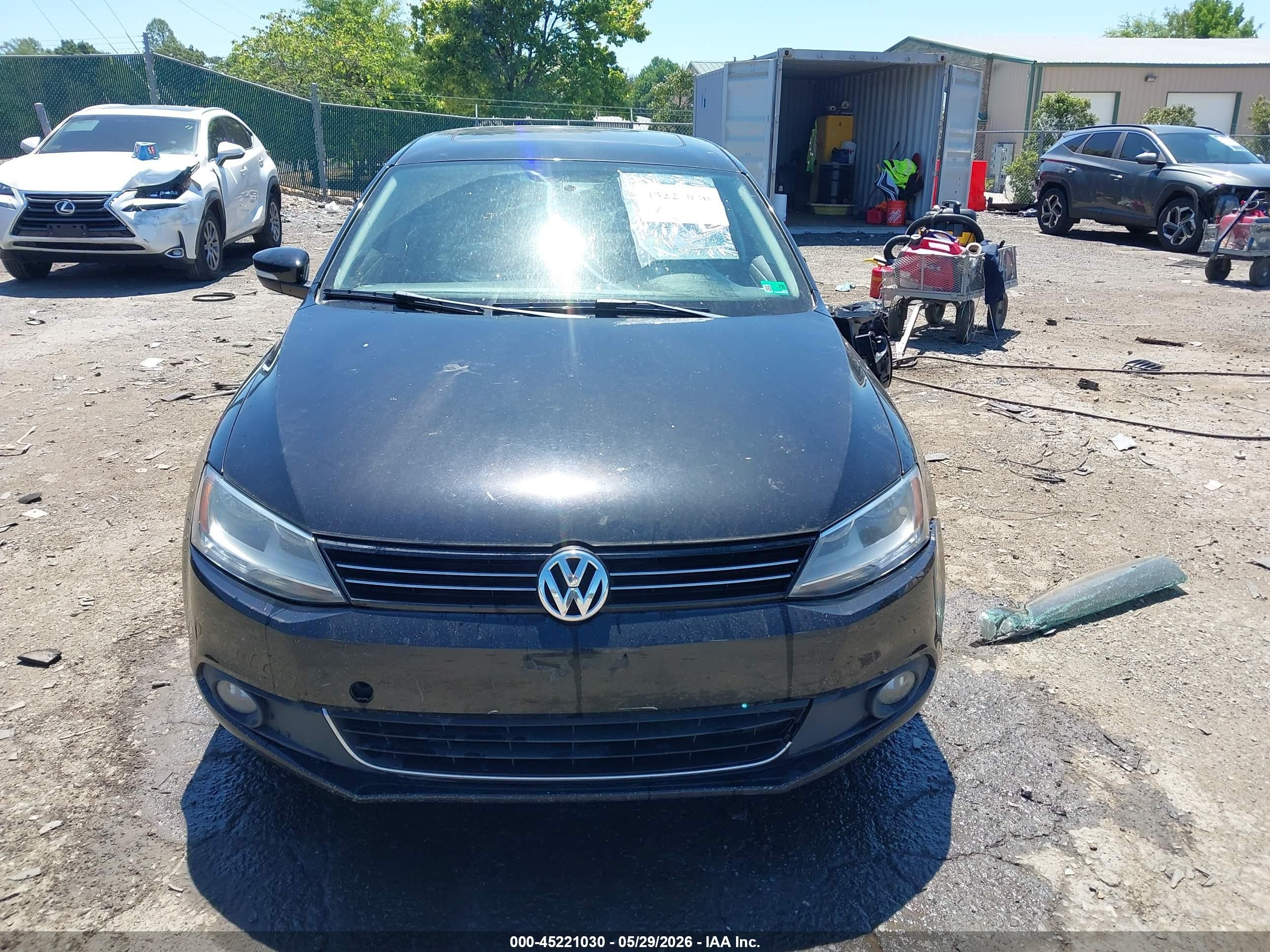 2012 Volkswagen Jetta 2.0l Tdi Black vin: 3VWLL7AJ5CM038701