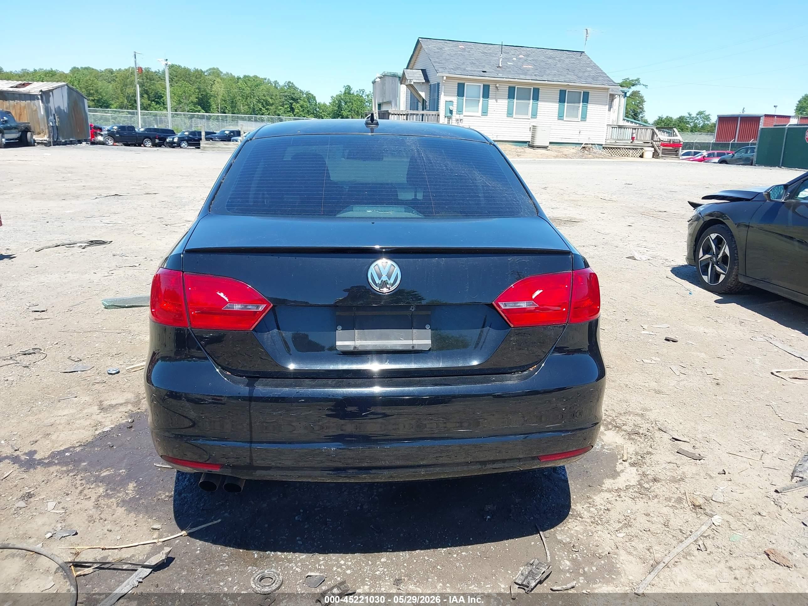 2012 Volkswagen Jetta 2.0l Tdi Black vin: 3VWLL7AJ5CM038701
