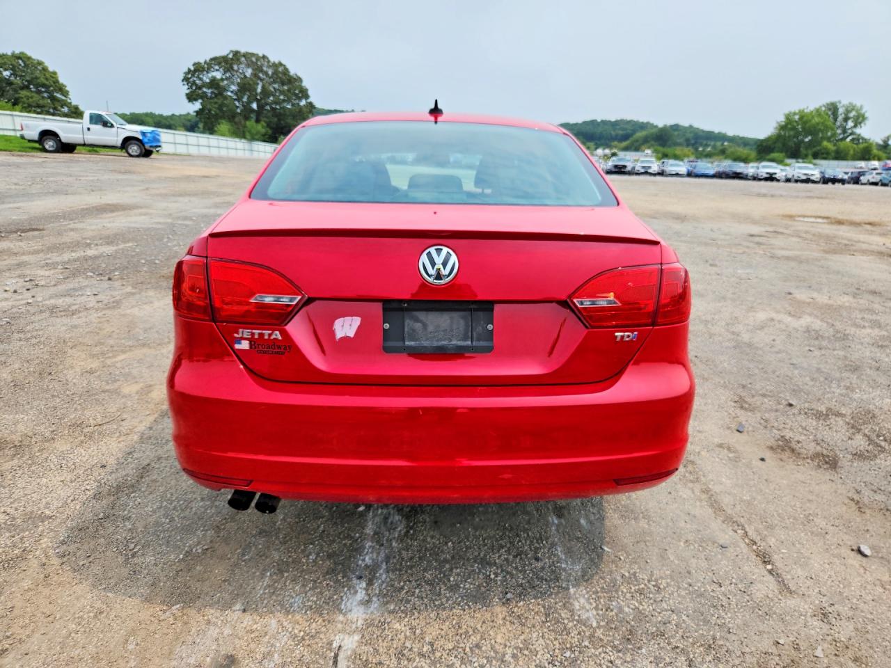 2012 Volkswagen Jetta Tdi Red vin: 3VWLL7AJ5CM329005