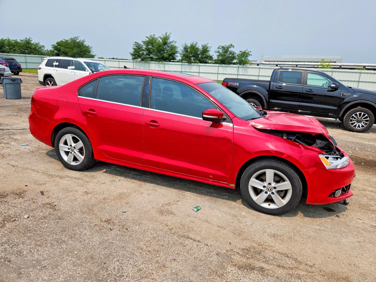 2012 Volkswagen Jetta Tdi Red vin: 3VWLL7AJ5CM329005