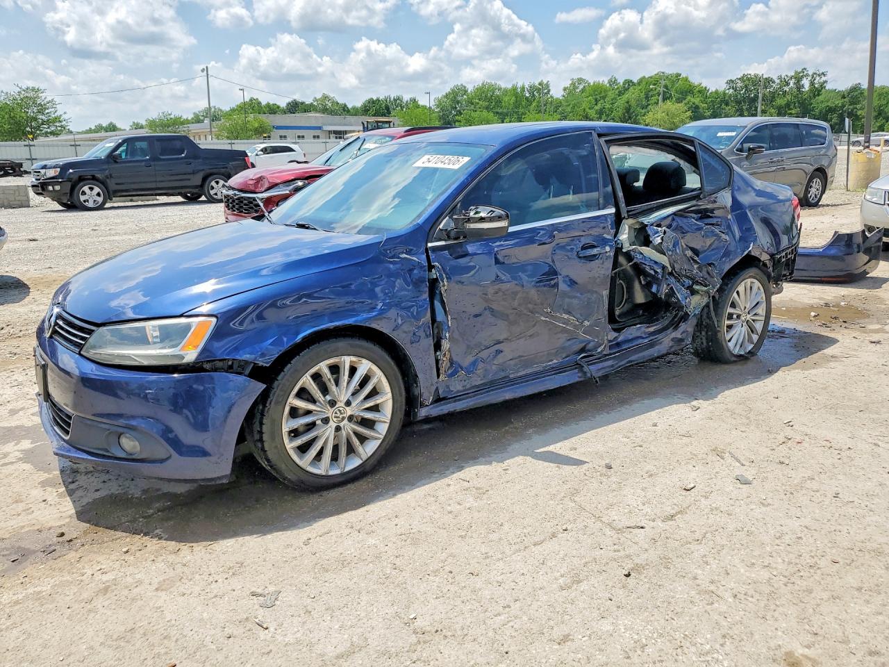 2013 Volkswagen Jetta Tdi Blue vin: 3VWLL7AJ5DM275660
