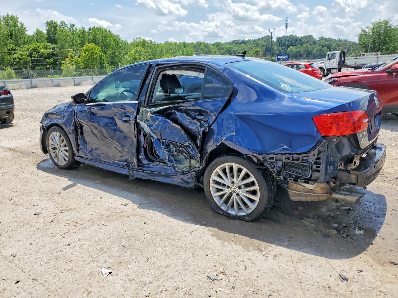2013 Volkswagen Jetta Tdi Blue vin: 3VWLL7AJ5DM275660