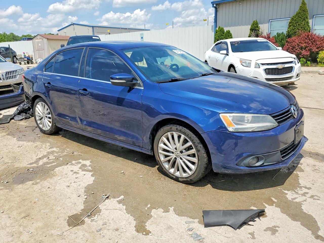 2013 Volkswagen Jetta Tdi Blue vin: 3VWLL7AJ5DM275660