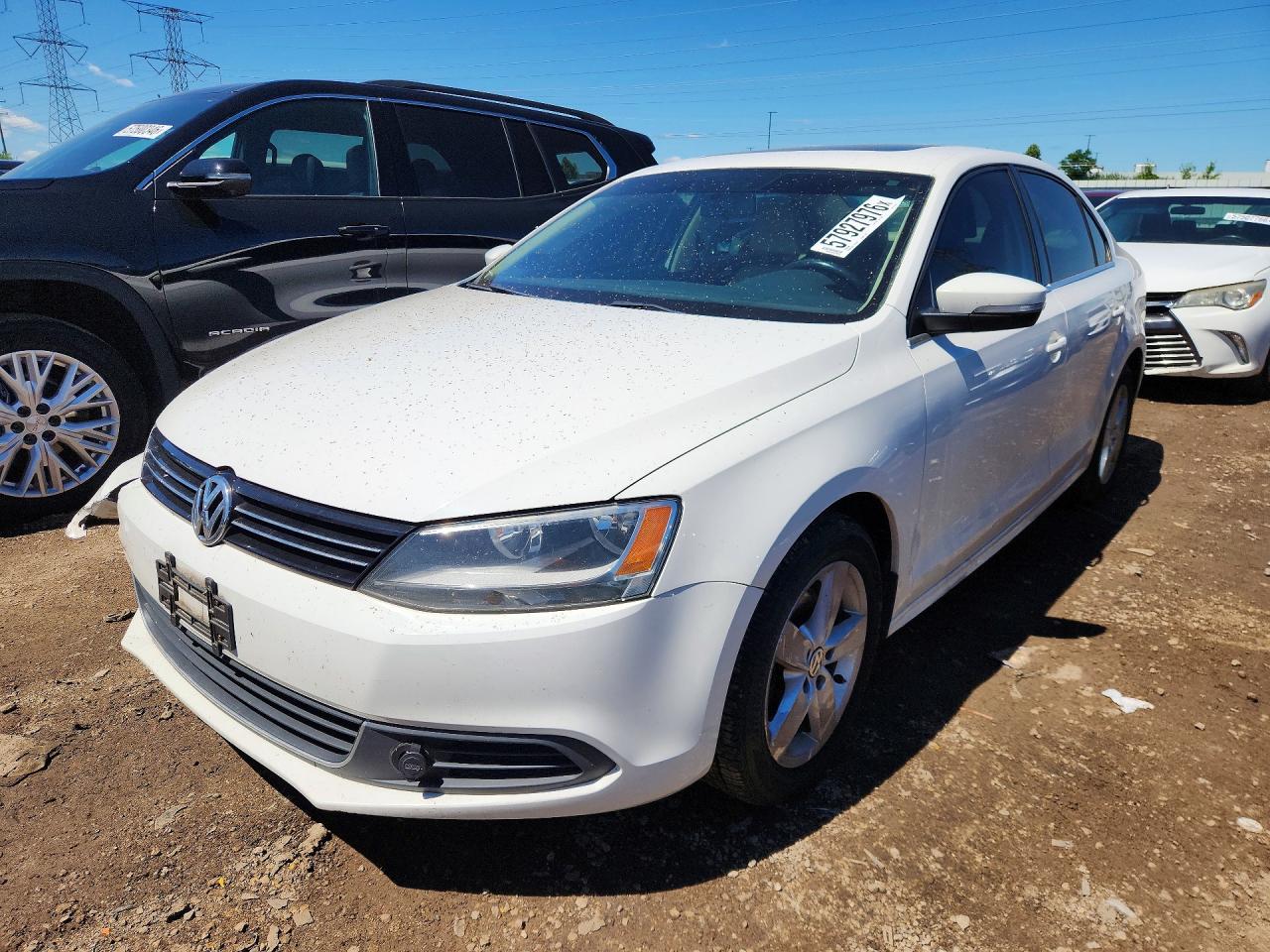 2013 Volkswagen Jetta Tdi Белый vin: 3VWLL7AJ5DM381400