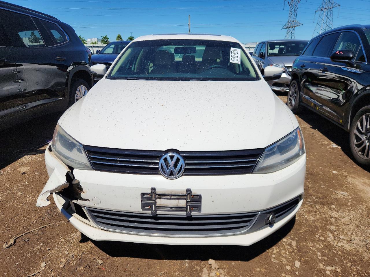 2013 Volkswagen Jetta Tdi White vin: 3VWLL7AJ5DM381400