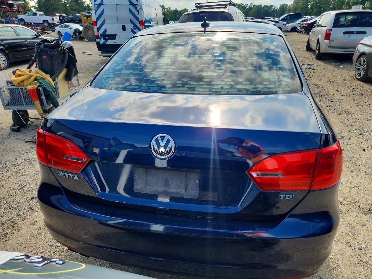 2013 Volkswagen Jetta Tdi Blue vin: 3VWLL7AJ5DM384524