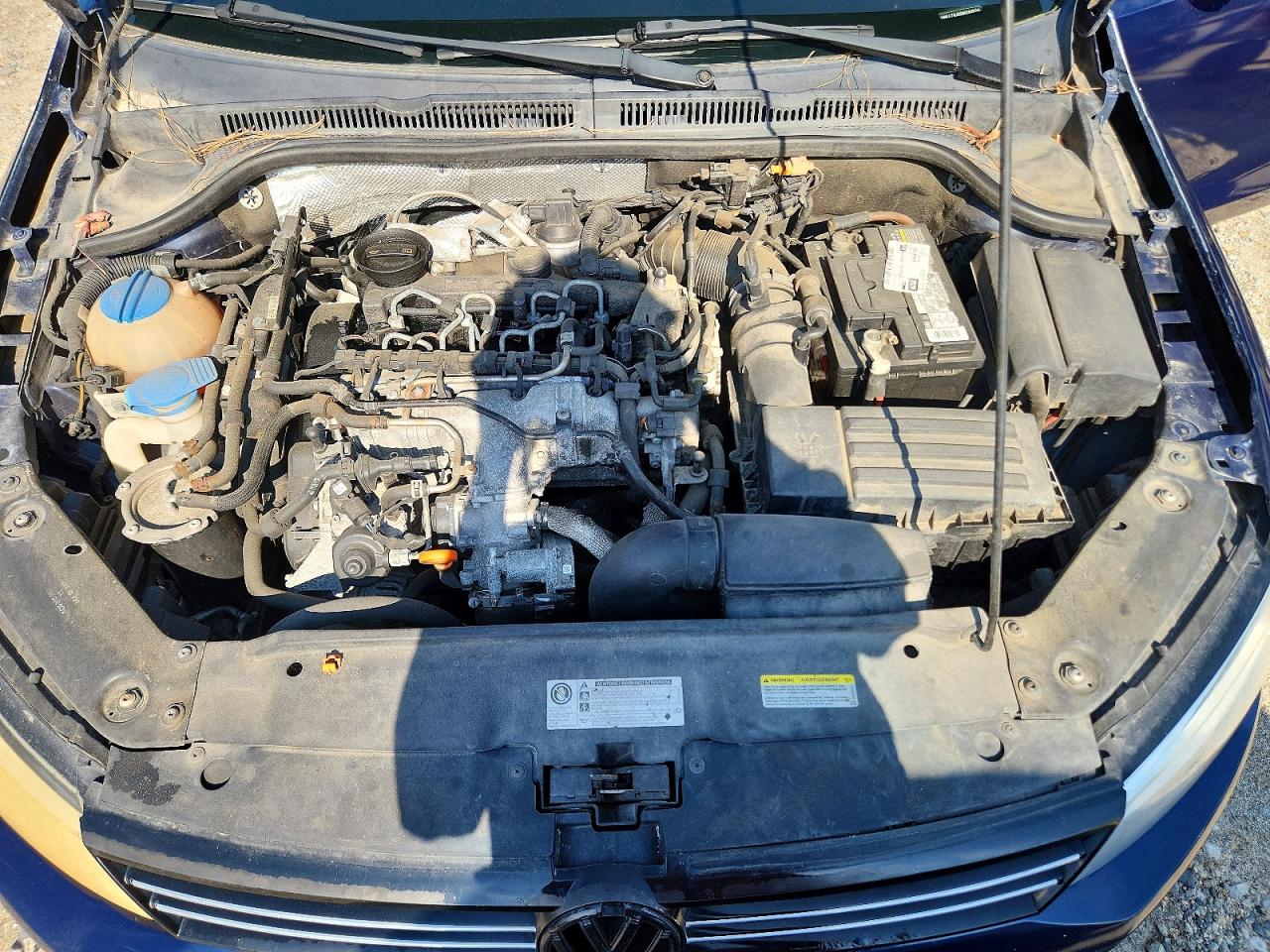 2013 Volkswagen Jetta Tdi Blue vin: 3VWLL7AJ5DM384524