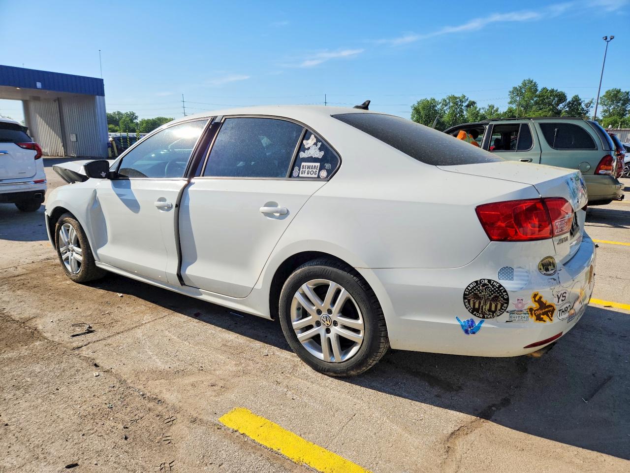 2014 Volkswagen Jetta Tdi White vin: 3VWLL7AJ5EM286045