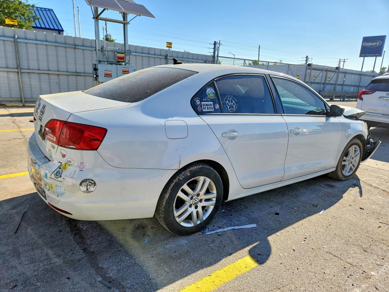 2014 Volkswagen Jetta Tdi White vin: 3VWLL7AJ5EM286045