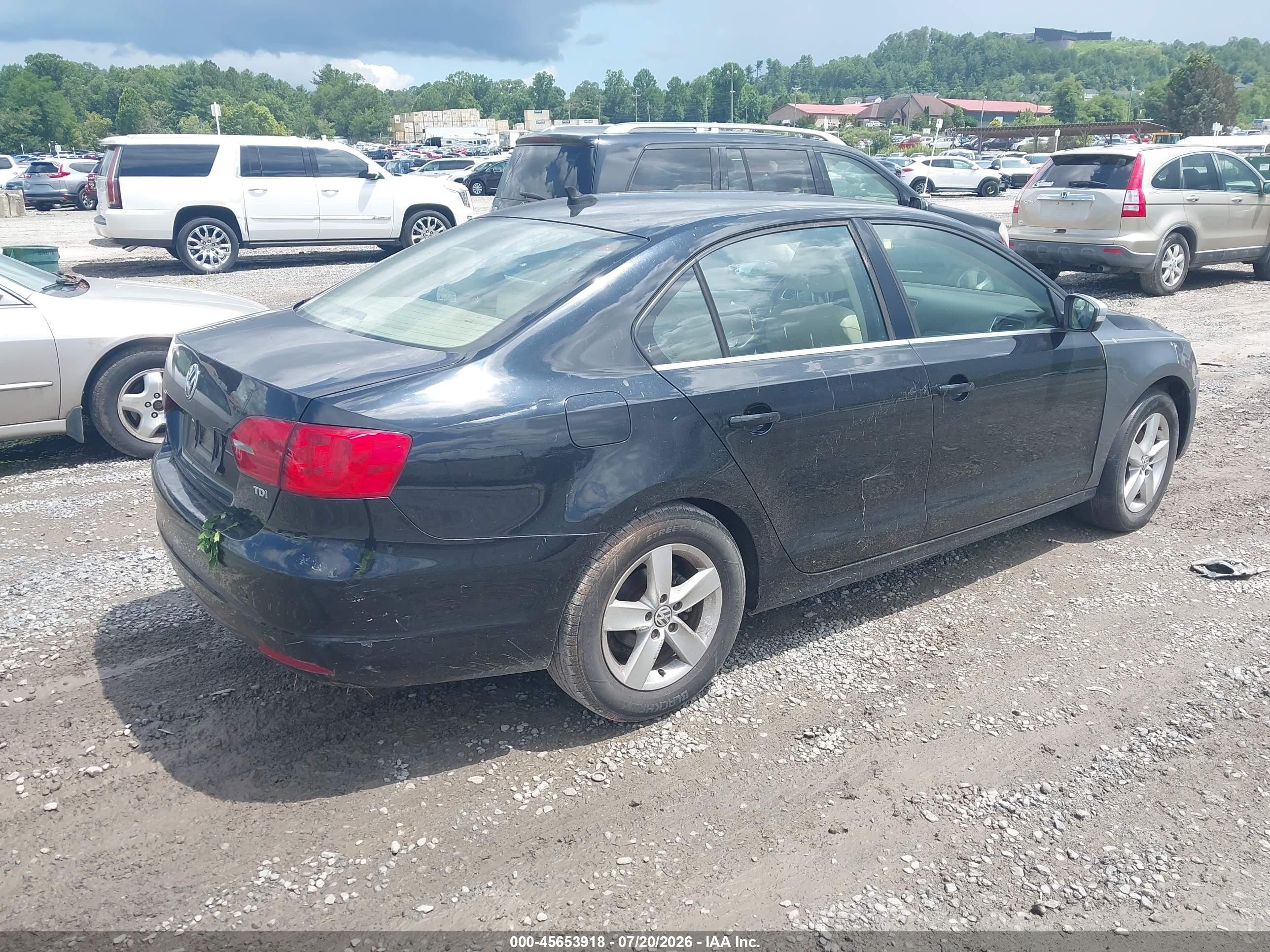 2014 Volkswagen Jetta 2.0l Tdi Black vin: 3VWLL7AJ5EM310022