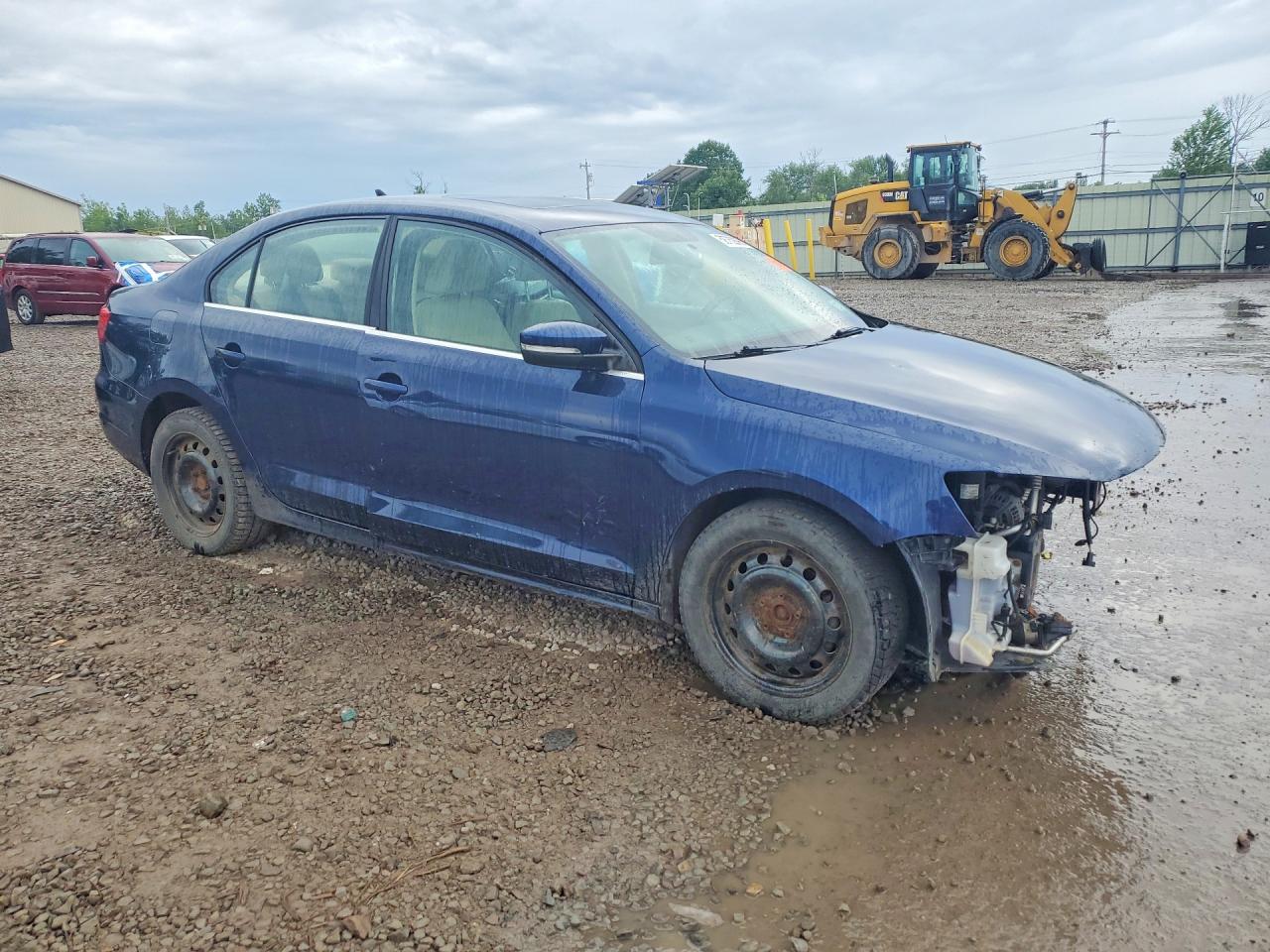 2014 Volkswagen Jetta Tdi Blue vin: 3VWLL7AJ5EM351069