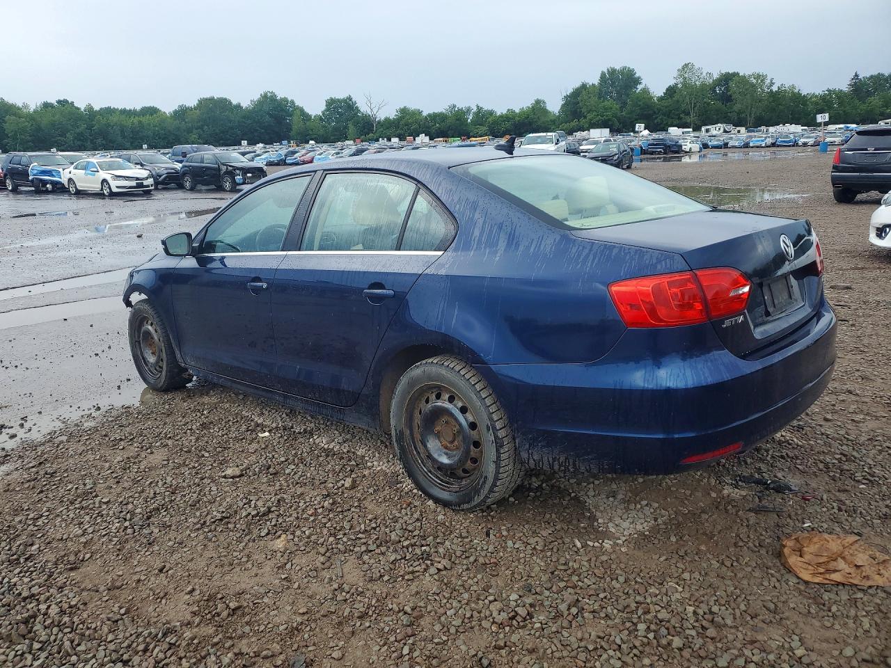 2014 Volkswagen Jetta Tdi Blue vin: 3VWLL7AJ5EM351069
