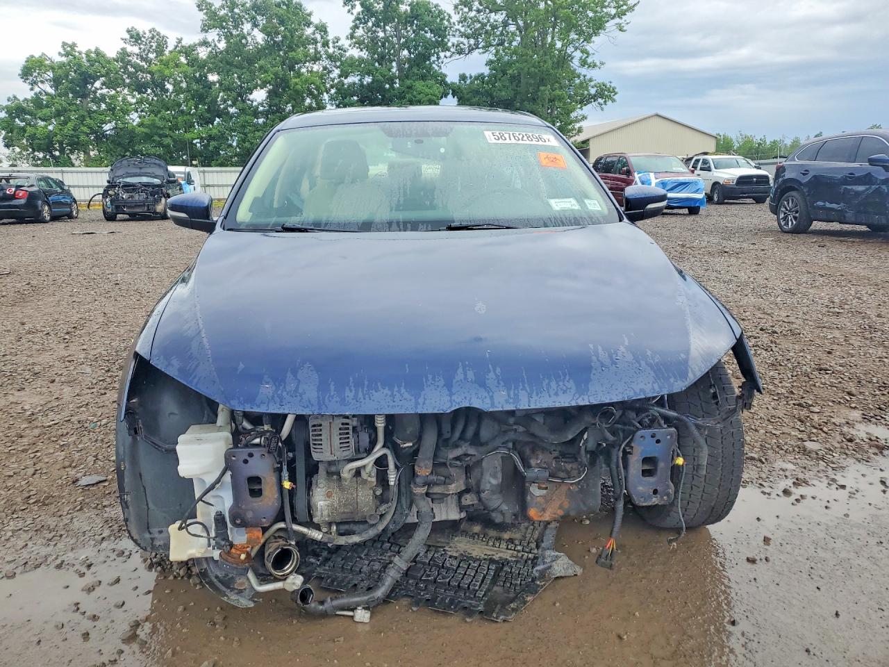 2014 Volkswagen Jetta Tdi Blue vin: 3VWLL7AJ5EM351069