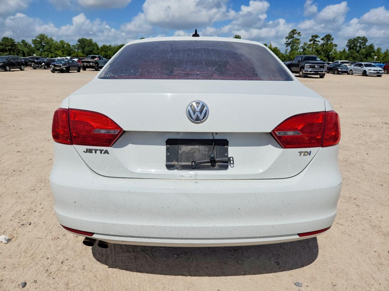2014 Volkswagen Jetta Tdi White vin: 3VWLL7AJ5EM416888