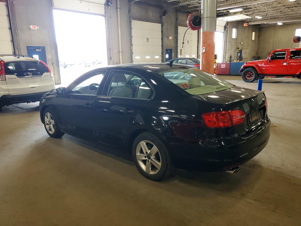 2011 Volkswagen Jetta Tdi Black vin: 3VWLL7AJ6BM022053