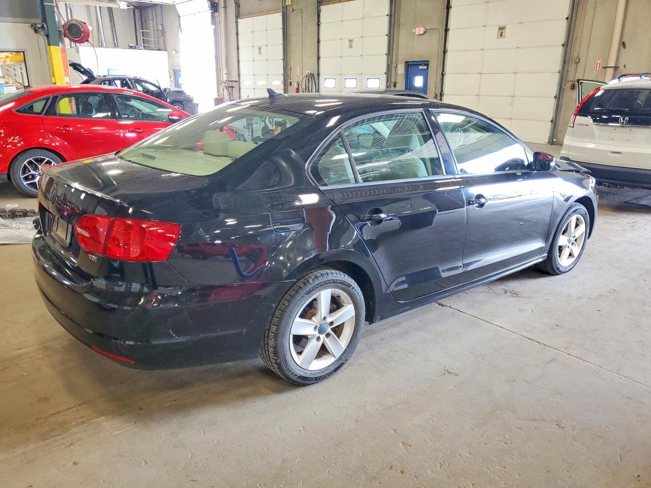 2011 Volkswagen Jetta Tdi Black vin: 3VWLL7AJ6BM022053