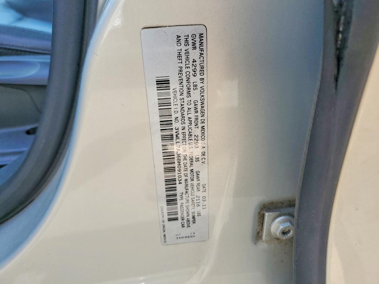 2011 Volkswagen Jetta Tdi Silver vin: 3VWLL7AJ6BM091034
