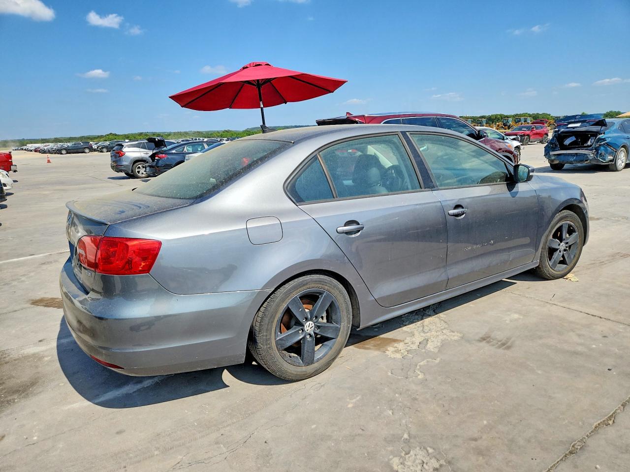 2012 Volkswagen Jetta Tdi Gray vin: 3VWLL7AJ6CM017582