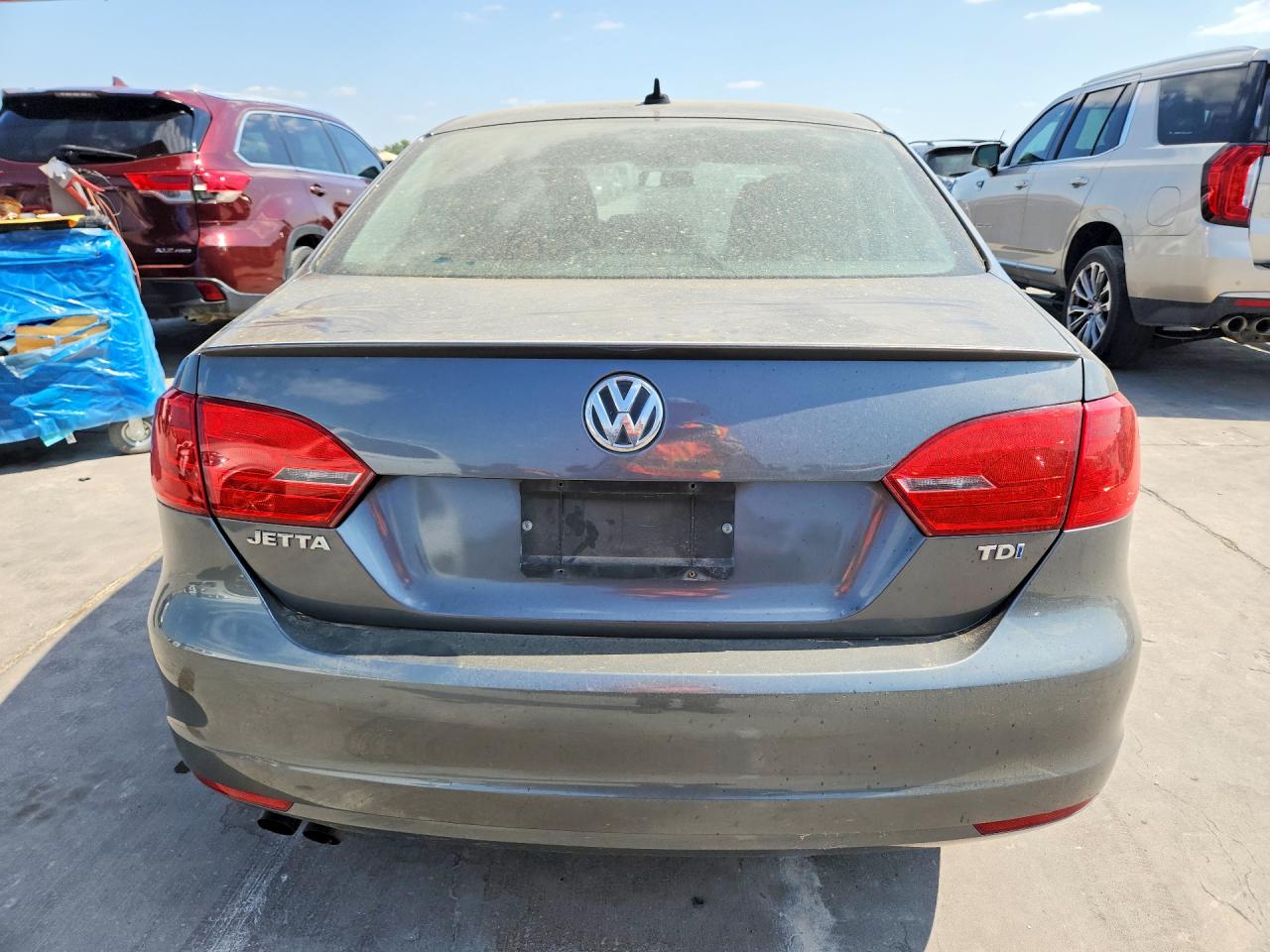 2012 Volkswagen Jetta Tdi Gray vin: 3VWLL7AJ6CM017582