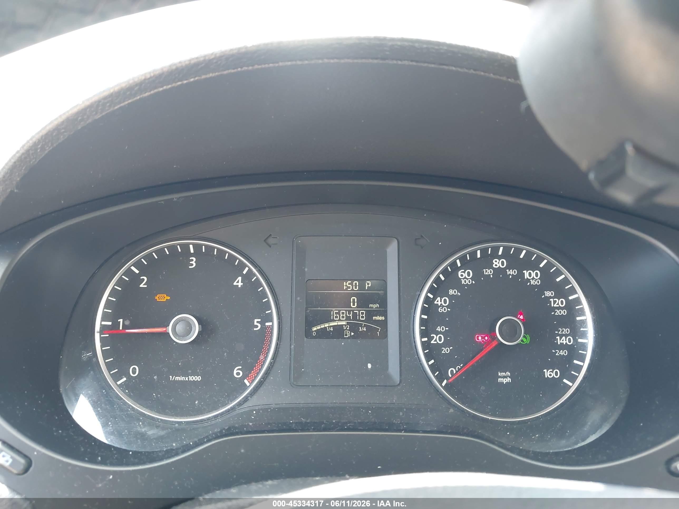 2012 Volkswagen Jetta 2.0l Tdi Black vin: 3VWLL7AJ6CM036276