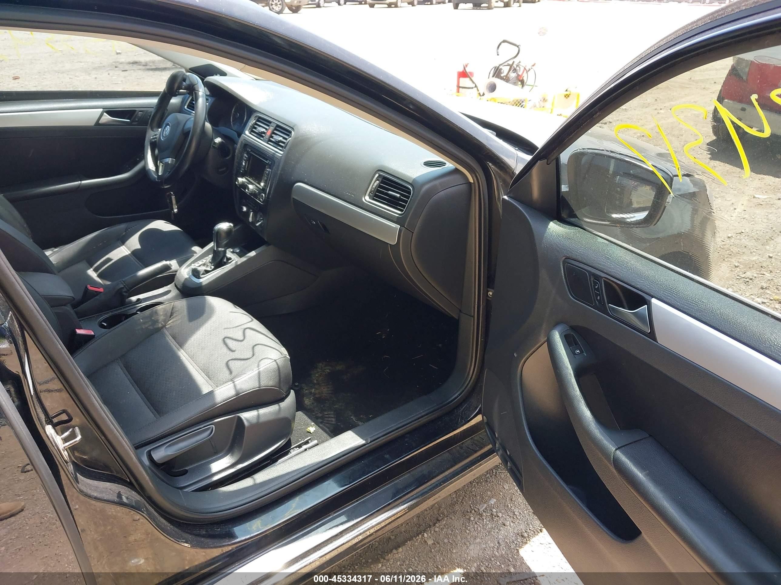 2012 Volkswagen Jetta 2.0l Tdi Black vin: 3VWLL7AJ6CM036276