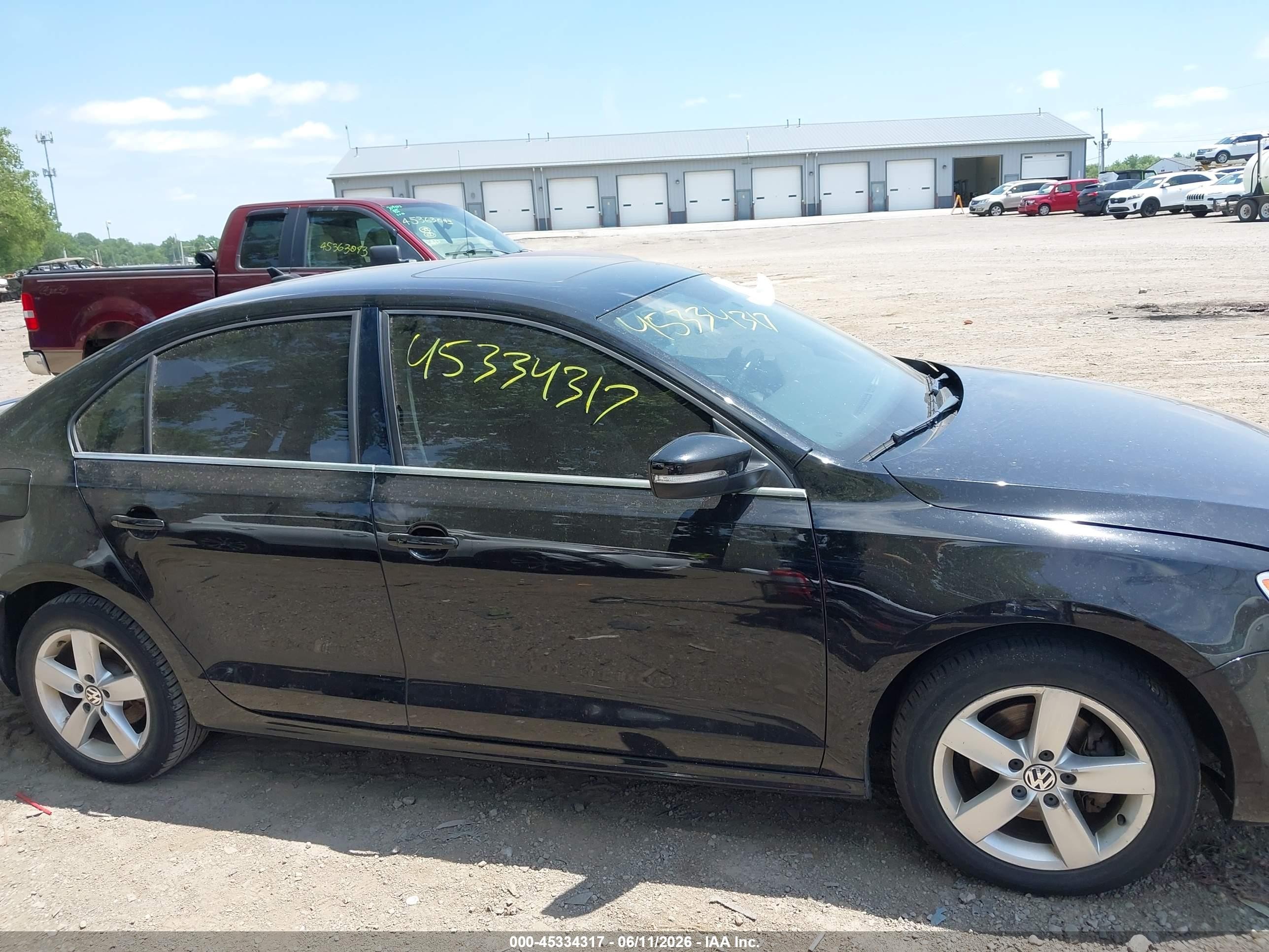 2012 Volkswagen Jetta 2.0l Tdi Black vin: 3VWLL7AJ6CM036276