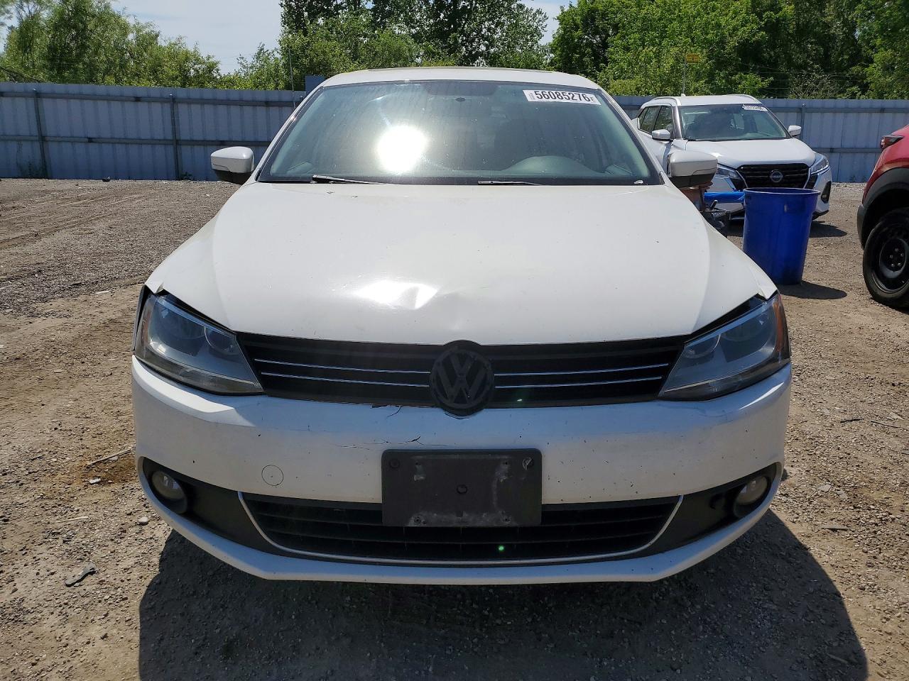2012 Volkswagen Jetta Tdi White vin: 3VWLL7AJ6CM320636