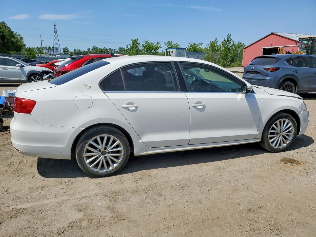 2012 Volkswagen Jetta Tdi White vin: 3VWLL7AJ6CM320636