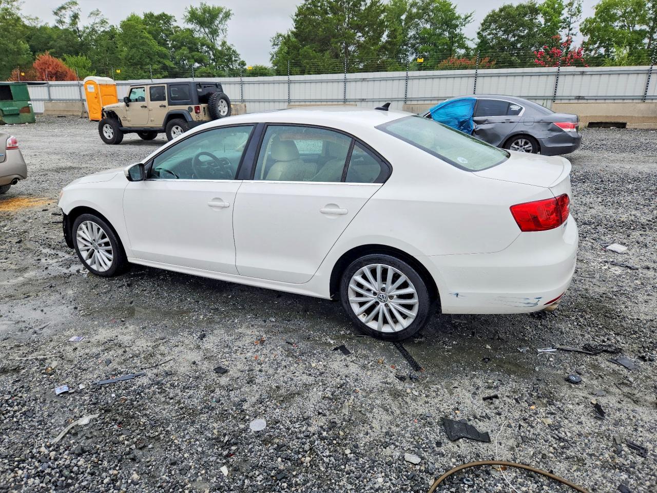 2013 Volkswagen Jetta Tdi White vin: 3VWLL7AJ6DM390784