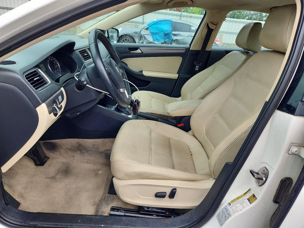 2013 Volkswagen Jetta Tdi White vin: 3VWLL7AJ6DM390784