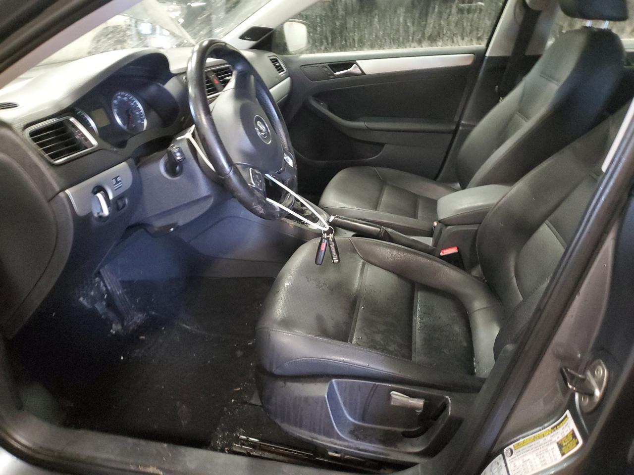 2012 Volkswagen Jetta Tdi Gray vin: 3VWLL7AJ7CM008003