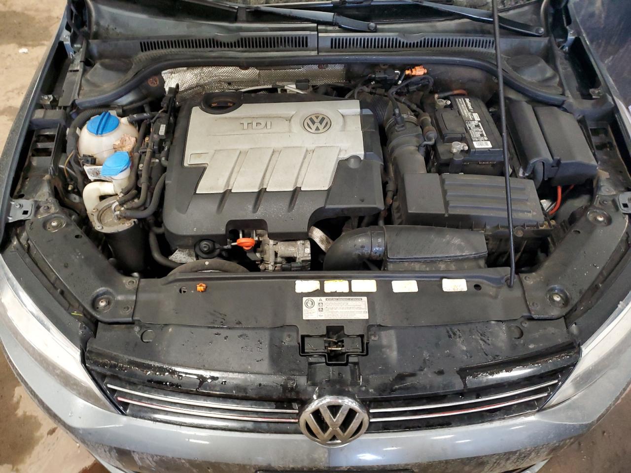 2012 Volkswagen Jetta Tdi Gray vin: 3VWLL7AJ7CM008003