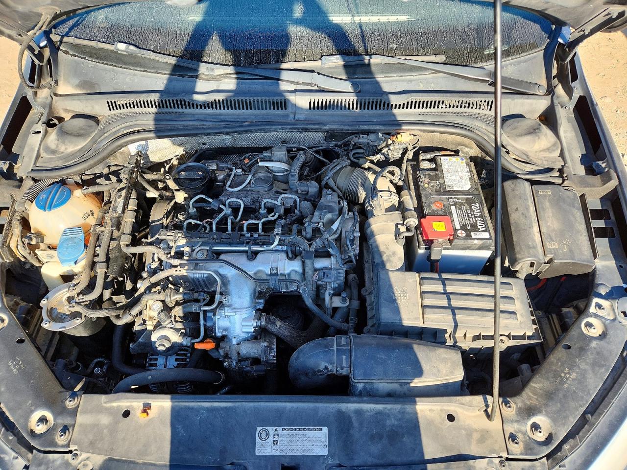 2012 Volkswagen Jetta Tdi Gray vin: 3VWLL7AJ7CM012407
