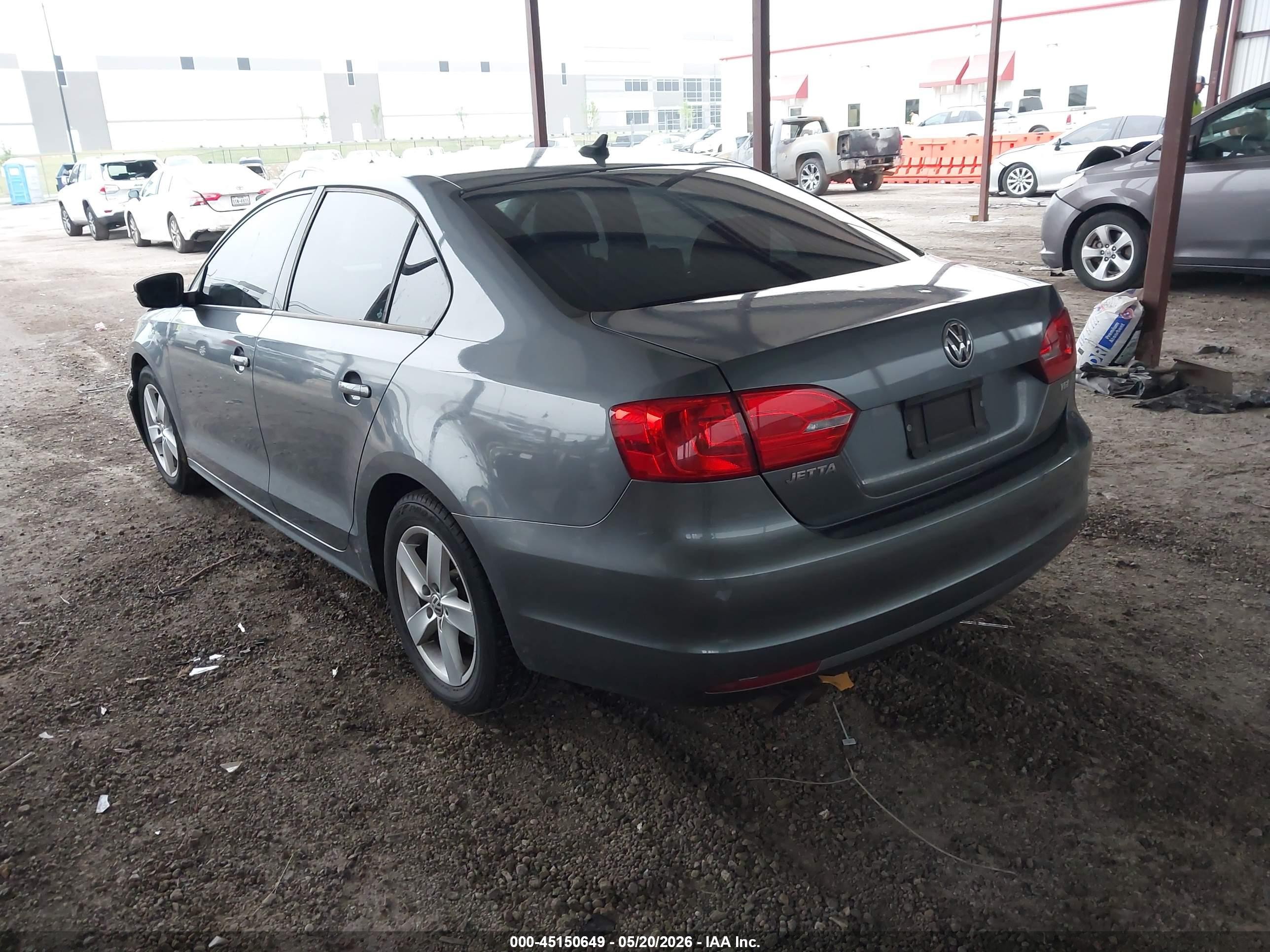 2012 Volkswagen Jetta 2.0l Tdi Gray vin: 3VWLL7AJ7CM332245