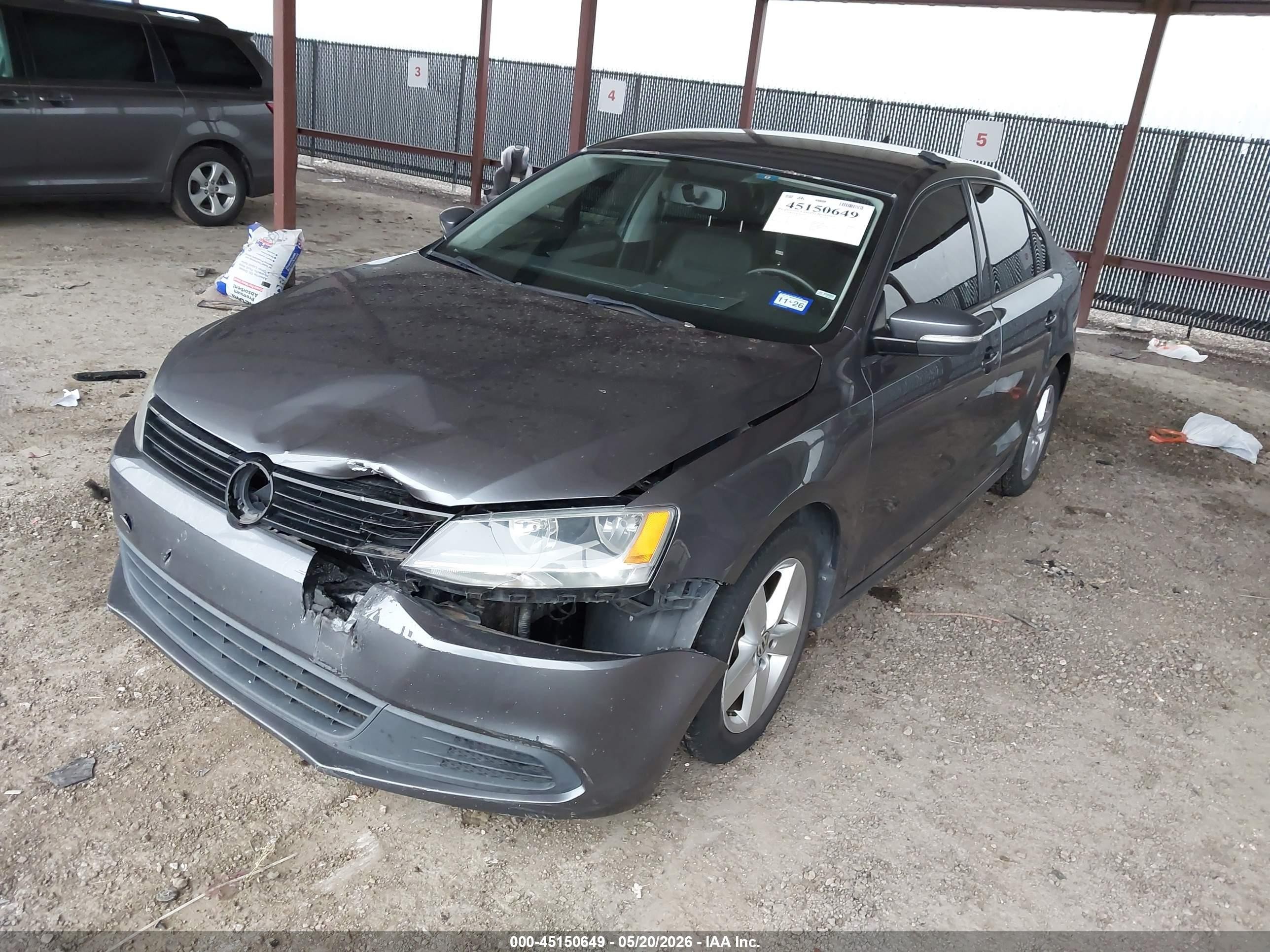 2012 Volkswagen Jetta 2.0l Tdi Gray vin: 3VWLL7AJ7CM332245