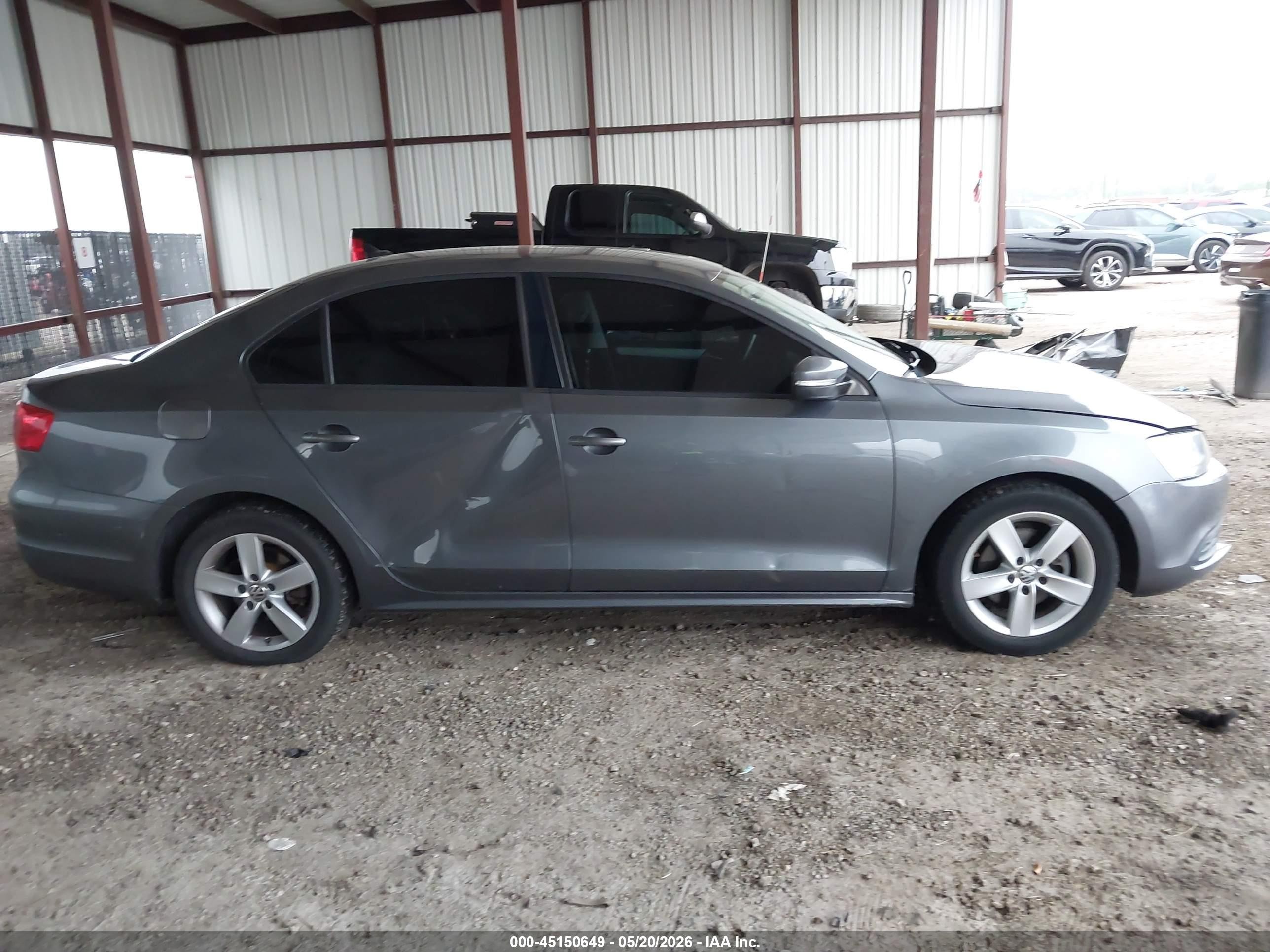 2012 Volkswagen Jetta 2.0l Tdi Gray vin: 3VWLL7AJ7CM332245