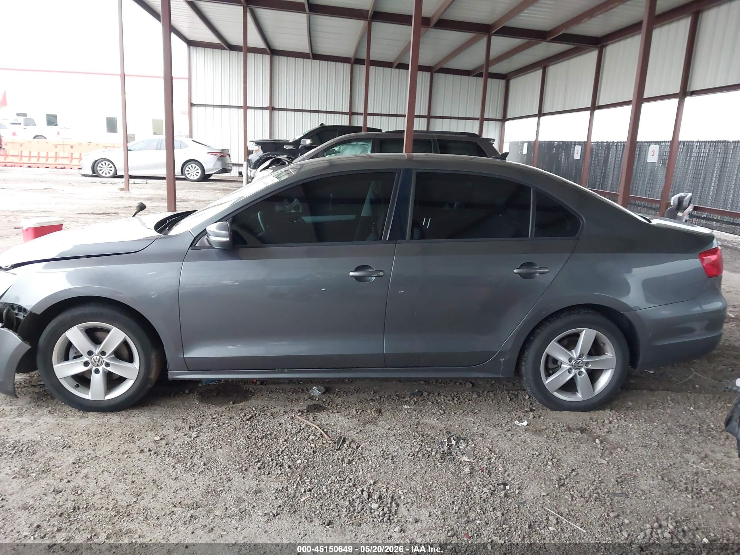 2012 Volkswagen Jetta 2.0l Tdi Gray vin: 3VWLL7AJ7CM332245