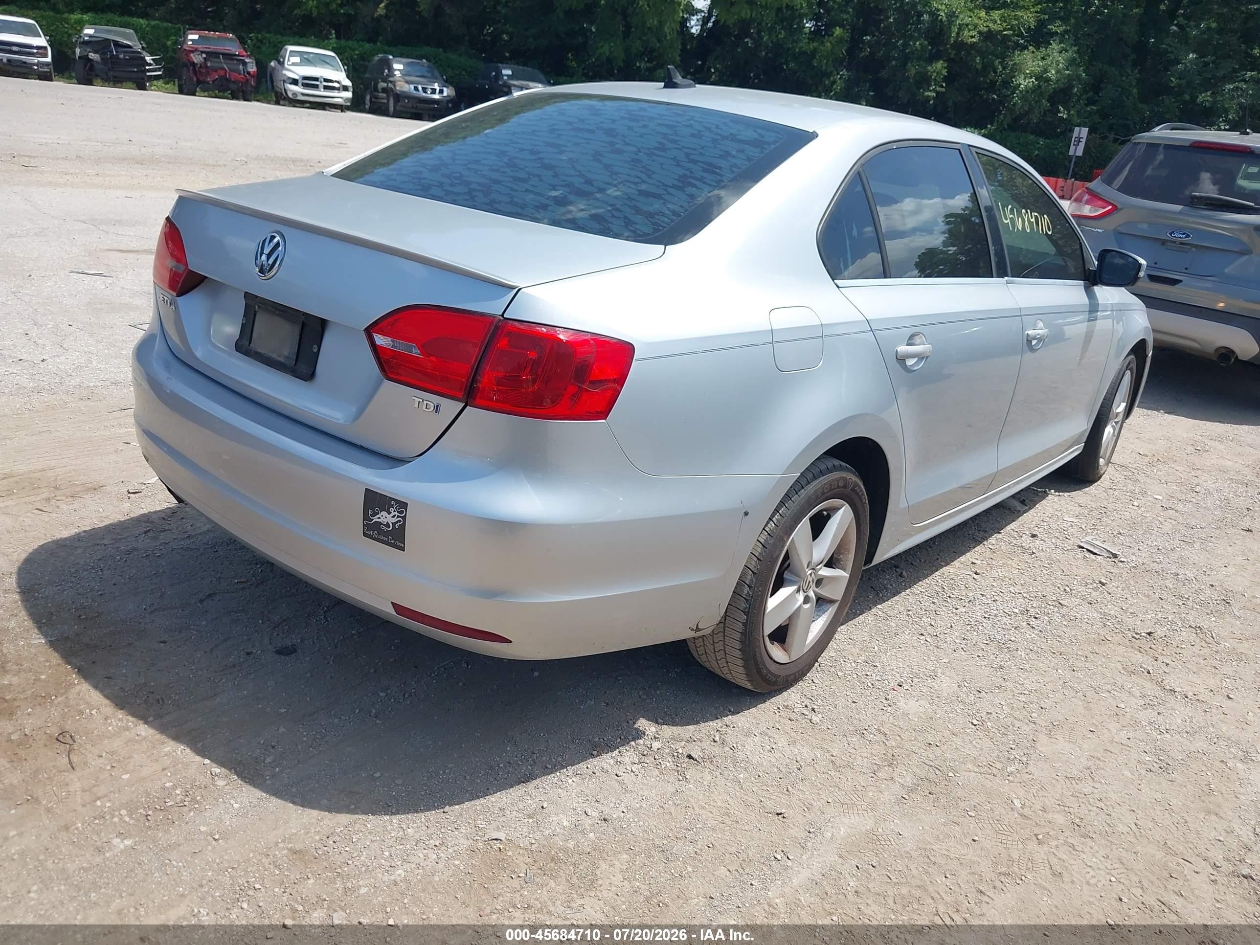 2012 Volkswagen Jetta 2.0l Tdi Gray vin: 3VWLL7AJ7CM367495