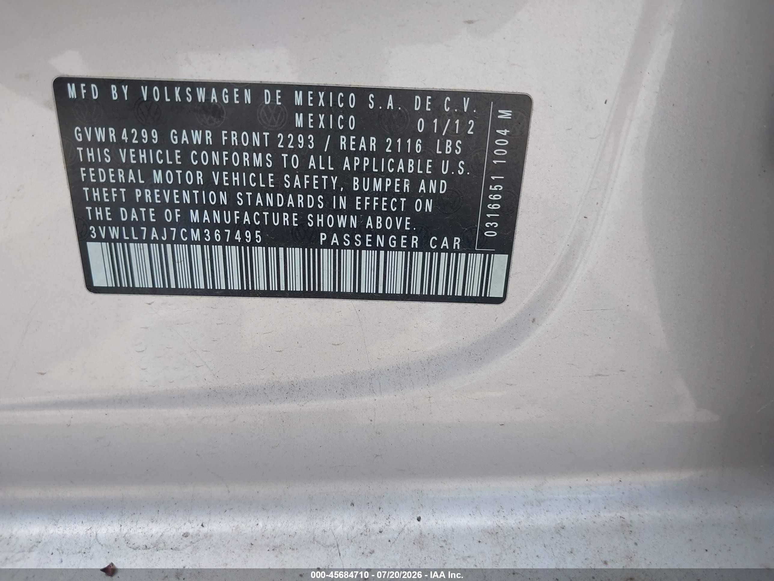 2012 Volkswagen Jetta 2.0l Tdi Gray vin: 3VWLL7AJ7CM367495