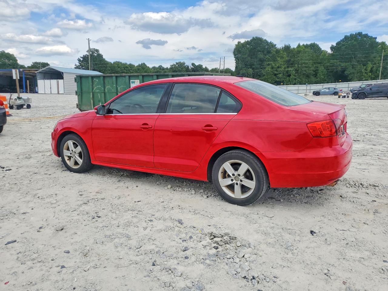 2012 Volkswagen Jetta Tdi Red vin: 3VWLL7AJ7CM377637